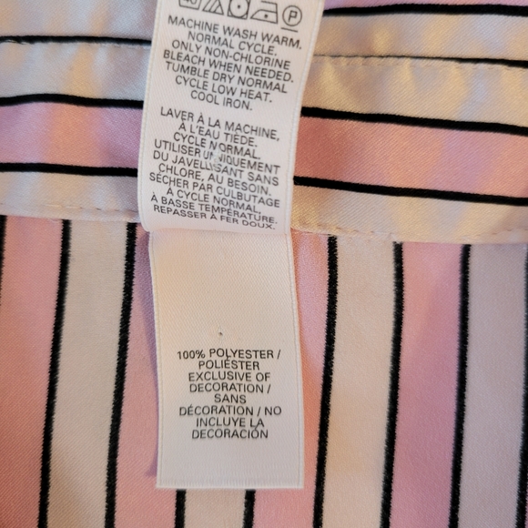 Victoria's Secret Signature striped  pajama shirt - Picture 8 of 10